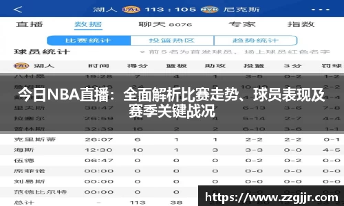 今日NBA直播：全面解析比赛走势、球员表现及赛季关键战况